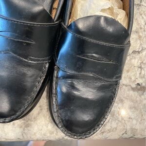 Classic Black Leather Loafers women’s size 10 campers brand preowned